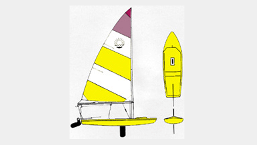 Sunracer Zeichnung Segelboot Rumpf